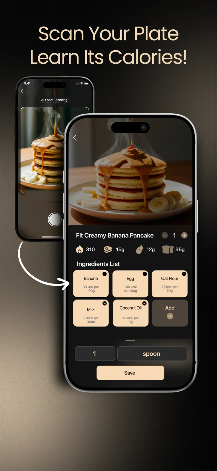 AI meal scanning App Store screenshot
